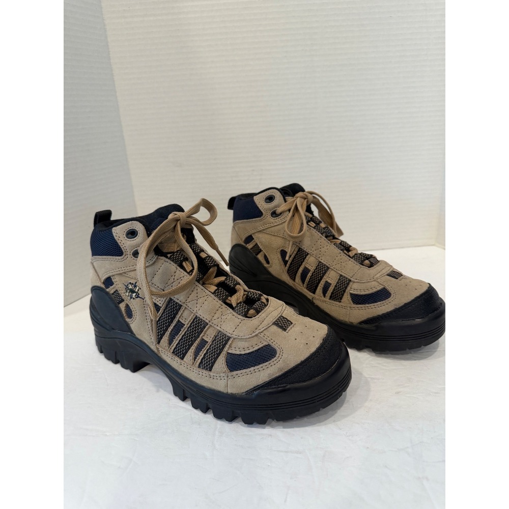 Nevados Womens Tan and Black Lace Up Chunky Lug Sole Hiking Sneaker Boots Sz 7.5 - Picture 2 of 10